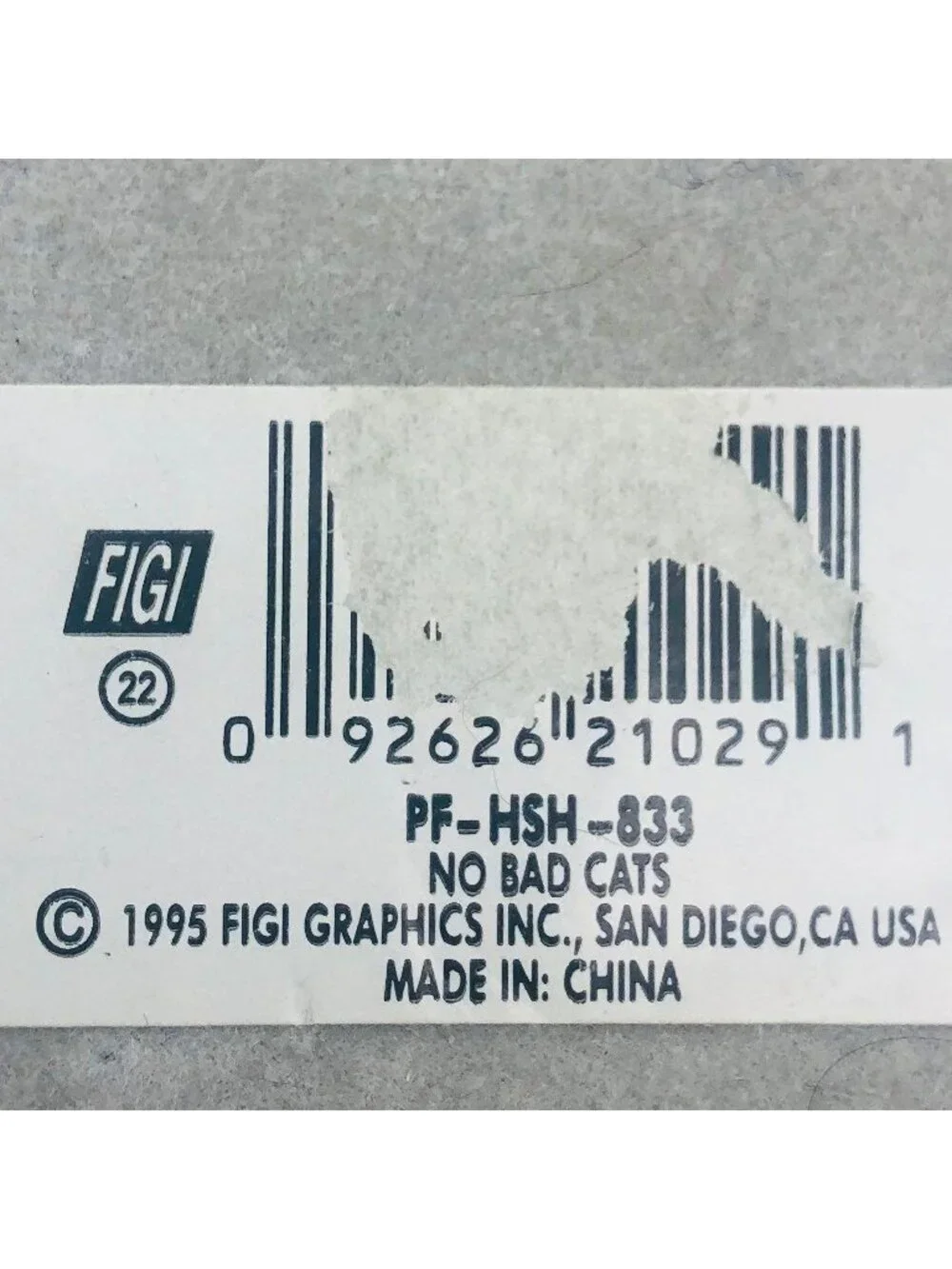 Vintage 90s FIGI No Bad Cats 3 Photo Frame Wall Hanging Bird House